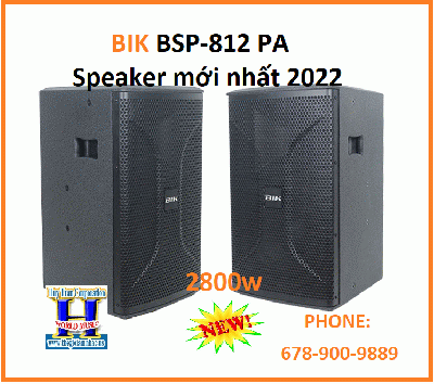 + A - New BIK BSP-812 PA Speaker mới nhất 2022
